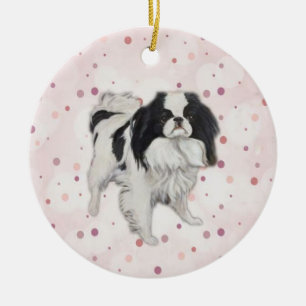 Japanese Chin Original Dog Art Ornament