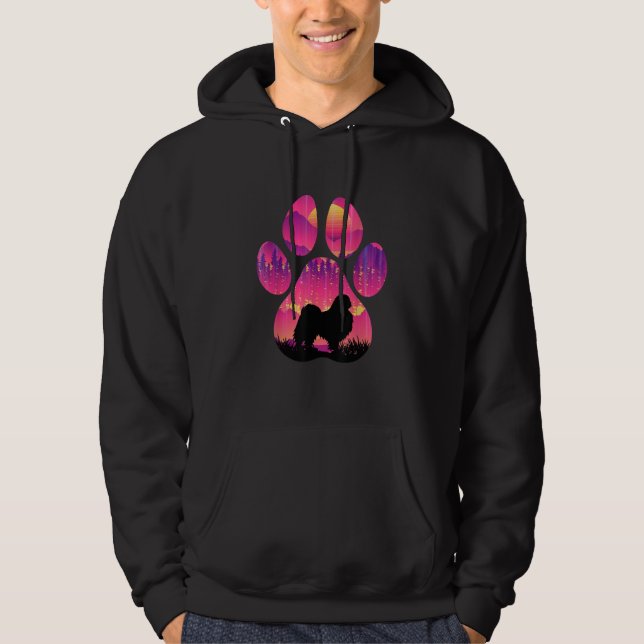 Japanese Chin Paw Mom Dad Dog  Women Men Hoodie (Front)
