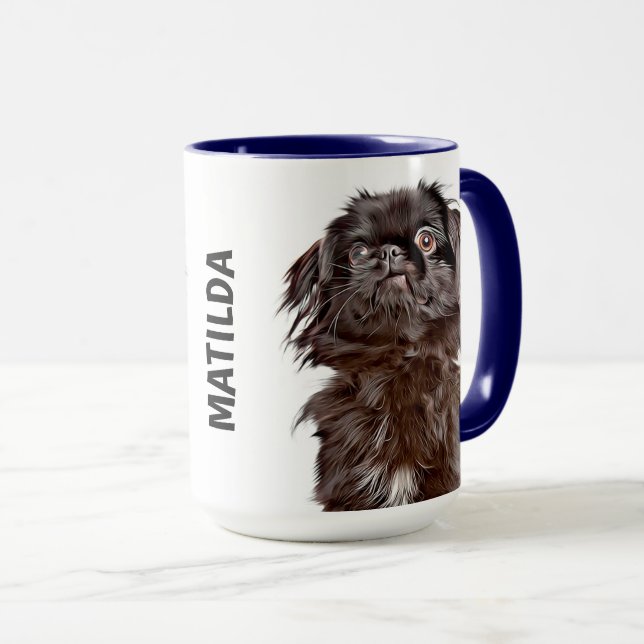 Japanese Chin Personalised  Mug (Front Right)