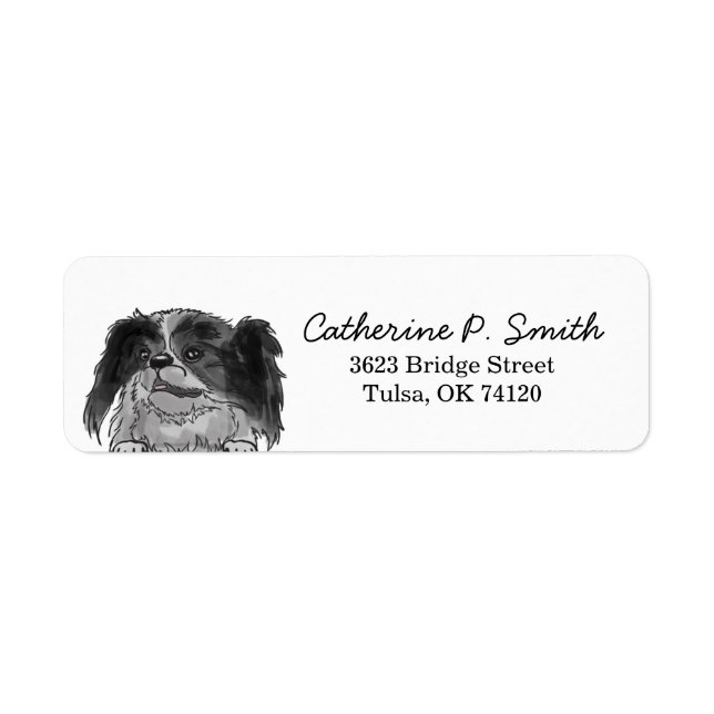 Japanese Chin Return Address Label (Front)