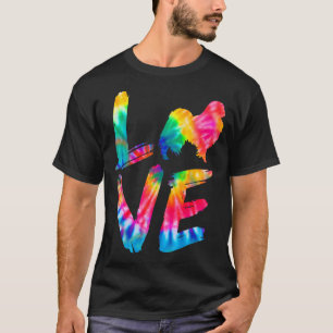 Japanese Chin Tie Dye Love Dog Mum Dad T-Shirt