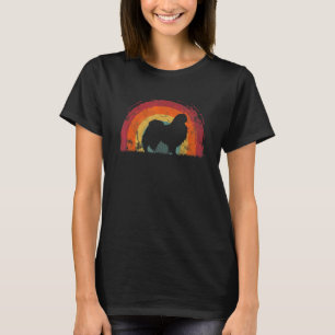 Japanese Chin Vintage Rainbow Dog Men Women T-Shirt