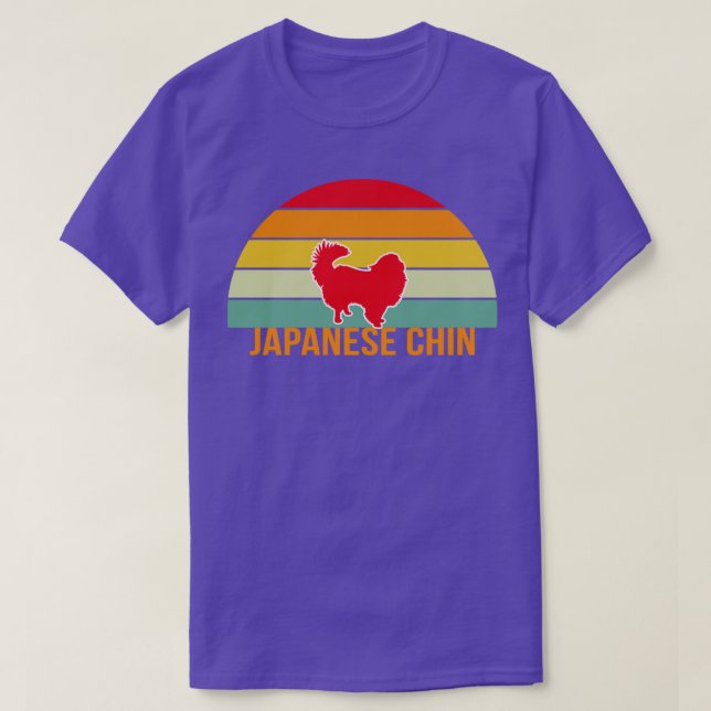 Japanese Chin Vintage Silhouette T-Shirt (Design Front)