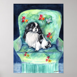 Japanese Chin Wall Print Poster