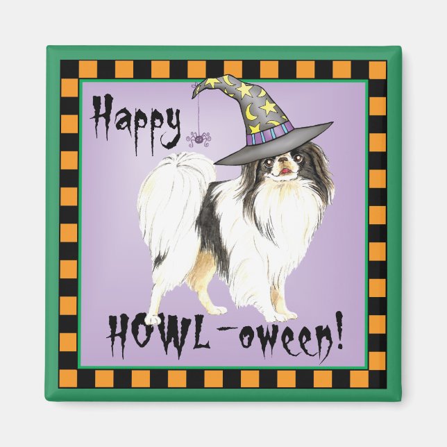Japanese Chin Witch Magnet (Front)