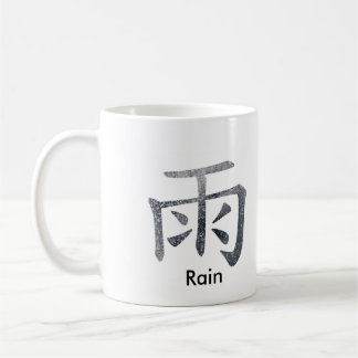Japanese / Chinese Rain Coffee Mug