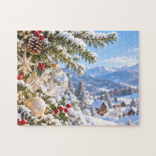 Japanese Christmas Winter Wonderland Jigsaw Puzzle