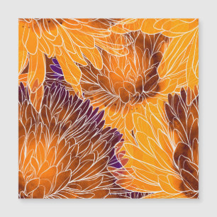Japanese Chrysanthemum: Watercolor Seamless Patter