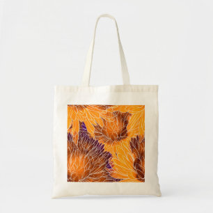 Japanese Chrysanthemum: Watercolor Seamless Patter Tote Bag