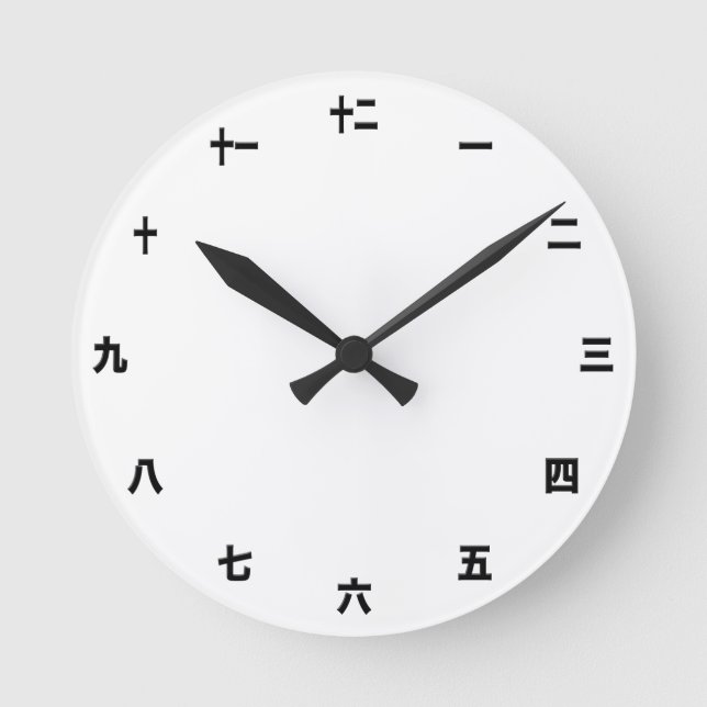 Japanese Clock Template - Create Your Own / Kanji (Front)