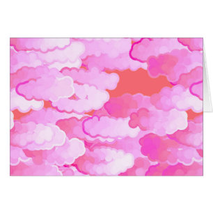 Japanese Clouds, Dawn, Orchid Pink and Coral