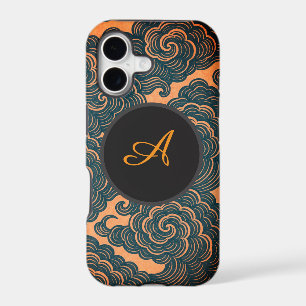 JAPANESE CLOUDS IPHONE CASE CUSTOM INITIAL
