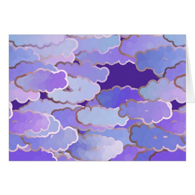 Japanese Clouds, Twilight, Violet and Deep Purple (Front Horizontal)