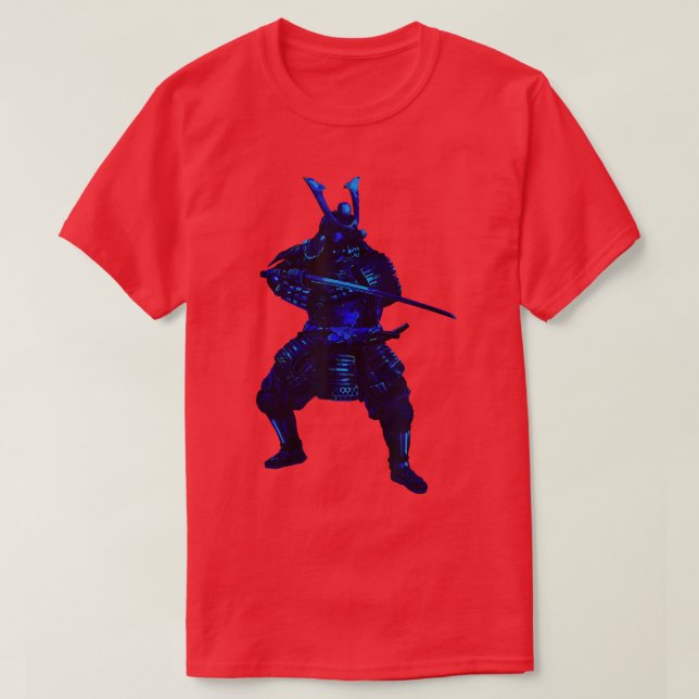 Japanese Cold Blood Warrior Samurai Sword Fighter  T-Shirt (Design Front)
