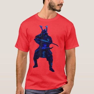 Japanese Cold Blood Warrior Samurai Sword Fighter  T-Shirt