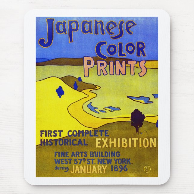 Japanese Colour Prints Mouse Pad (Front)