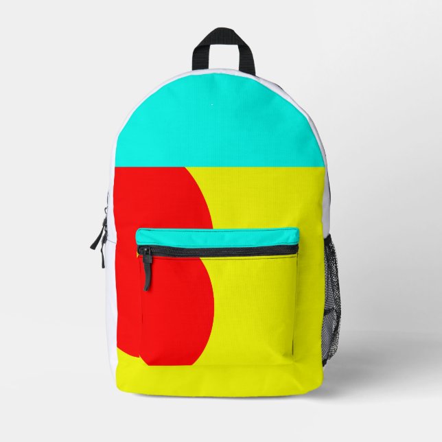 Japanese colours printed backpack (Front)