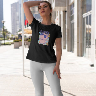 Japanese Cool Travelling Cat T-Shirt