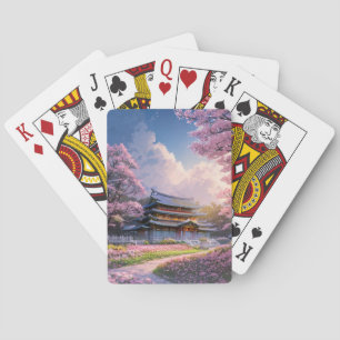 Japanese Countryside Mansion Playing Cards