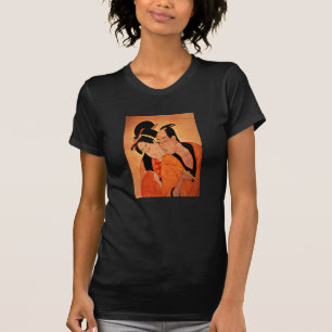 Japanese Couple ladies petite t-shirt