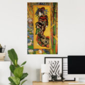 Japanese Courtesan Oiran by Vincent van Gogh Poster (Home Office)