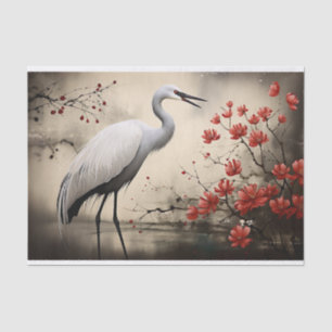 Japanese Crane 6 Decoupage Paper