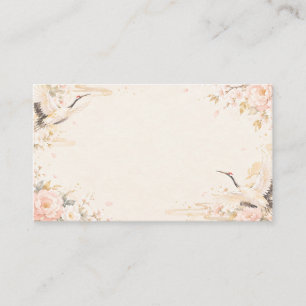 Japanese Crane Couple Wedding Invitation