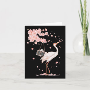 Japanese Crane In Japan Look With Cool Camera  Card
