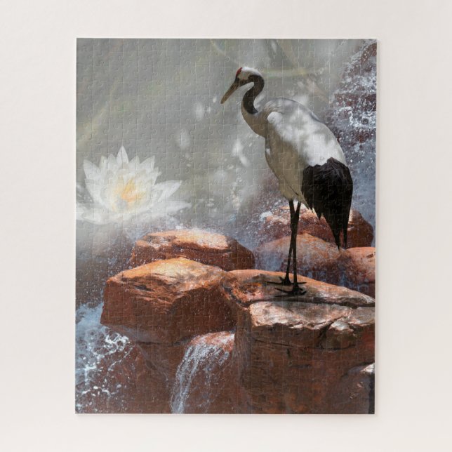 Japanese Crane “Longevity” Jigsaw Puzzle (Vertical)