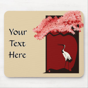 Japanese Crane Mousepad