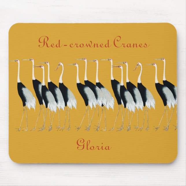 Japanese cranes, mouse pad (Front)