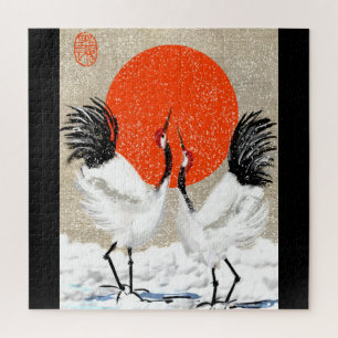 Japanese Cranes Puzzle. Jigsaw Puzzle
