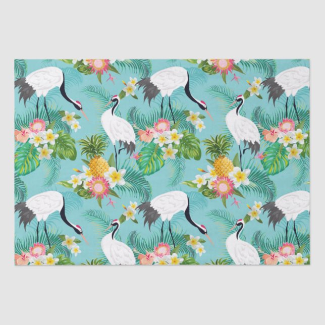 Japanese Cranes  Tissue Paper (Front)