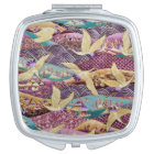 Japanese Cranes Traditional Design Purple