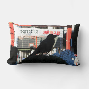 Japanese Crow Lumbar Cushion