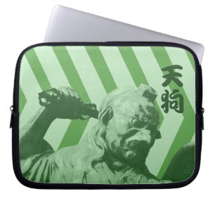 Japanese Crow Tengu Yokai Pop Art Laptop Sleeve