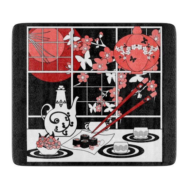 Japanese cuisine cutting board (Front)