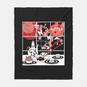 Japanese cuisine fleece blanket