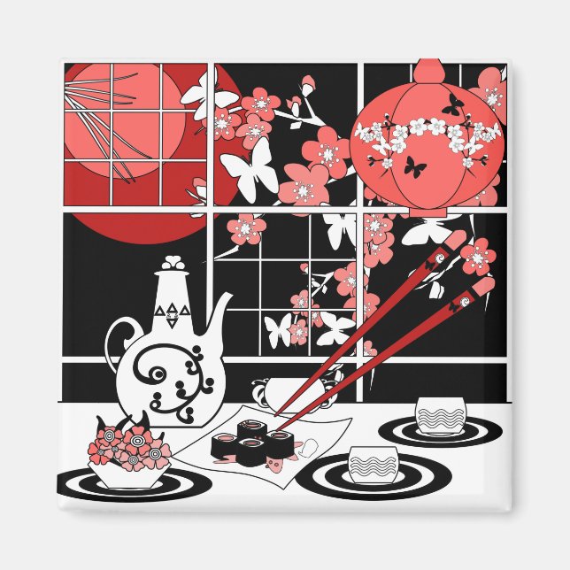 Japanese cuisine magnet (Front)