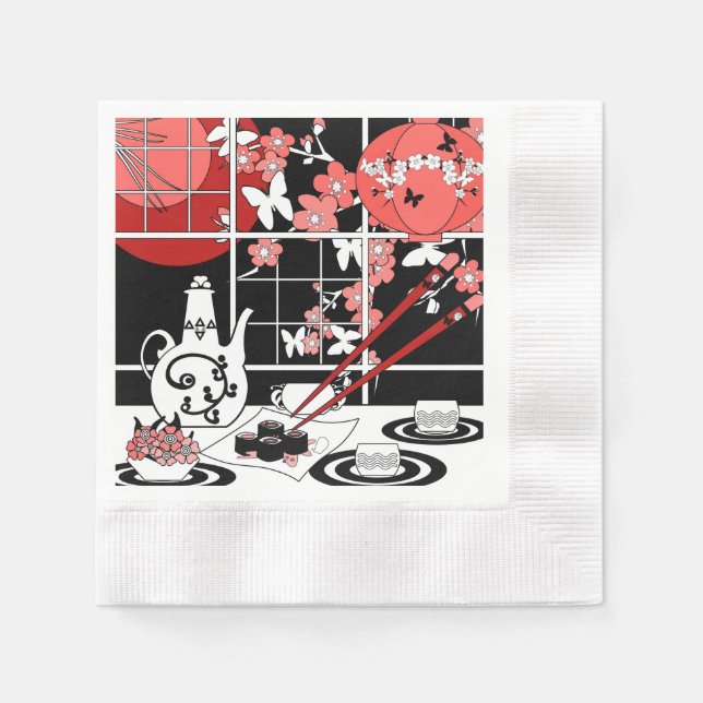 Japanese cuisine napkin (Front)