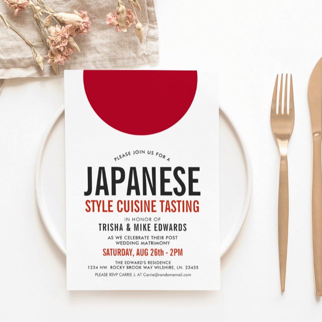 Japanese Cuisine | Party Invite (Creator Uploaded)
