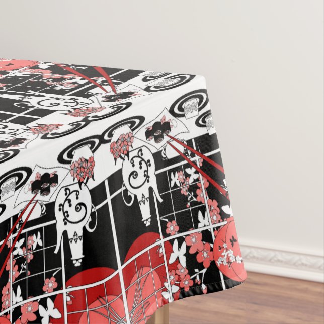 Japanese cuisine tablecloth (In Situ)