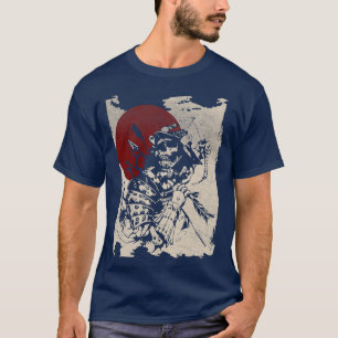 Japanese Dead Samurai Japan Warrior Swordsman T-Shirt