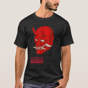 Japanese Demon Art Devil Face Oni Skull Harajuku A T-Shirt