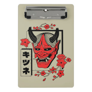 Japanese demon mini clipboard
