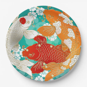 Japanese design party paper plates