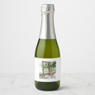 Japanese destroyer Isairego Sparkling Wine Label