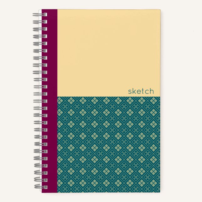 Japanese Diamond Pattern Notebook (Front)