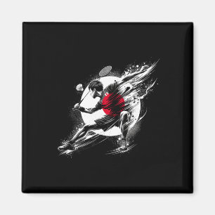 Japanese Dminton Sport Patriot Japan Shuttle Magnet