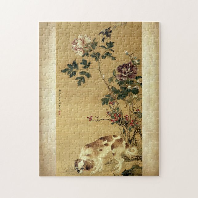JAPANESE DOG ART puzzle (Vertical)